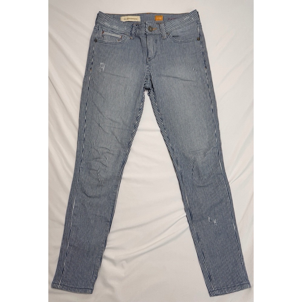 Anthropologie‎ Pilcro & the Letterpress Womens Jeans Railroad Stripe Size 25